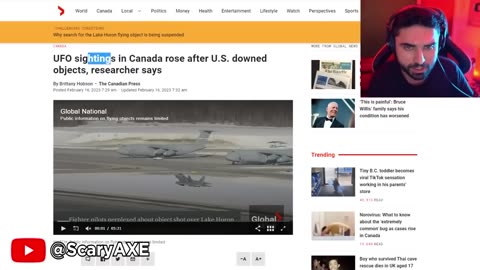 JOE BIDEN Revealed a UFO Shot down in Lake Huron and Canada