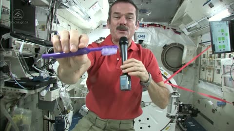 How to brush your teeth in space.