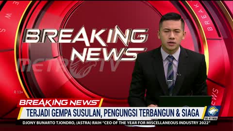 BREAKING NEWS - Gempa Susulan M4,1 Guncang Cianjur