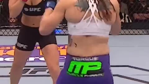Knocked Out in Sixteen Seconds. Ronda Rousey Vs Alexis Davis (1_3). _shorts