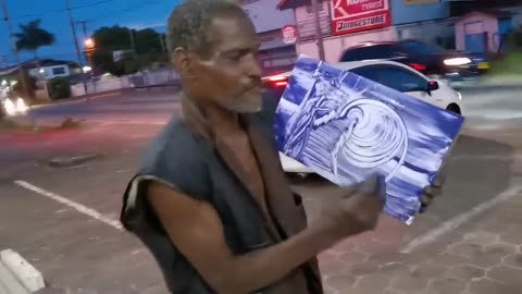 WATCH THIS AMAZING STREET ARTIST CREATE A BEAUTIFUL PAINTING