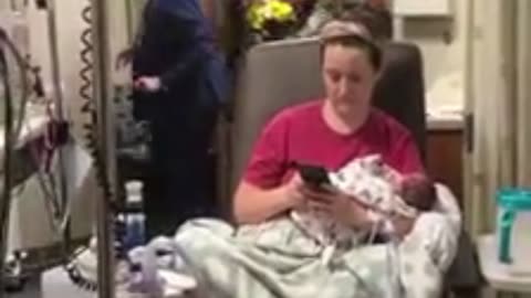 A Great Soldier Surprises his Wife After Giving Birth To Their Child