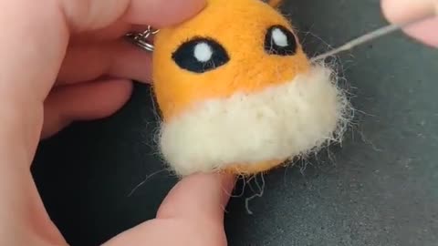 Flareon Pokémon Satisfying Needlefelt Art 🔥 #shorts #pokemon