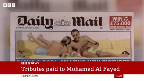 Former Harrods boss Mohamed Al Fayed dies aged 94 - BBC News