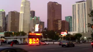 Los Angeles, skyline at dusk