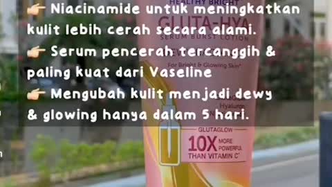 Vaseline Healthy Bright Gluta Hyaluron Niacinamide Serum UV Lotion