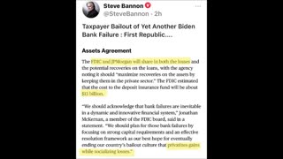 Steve Bannon - Another Taxpayer Bailout