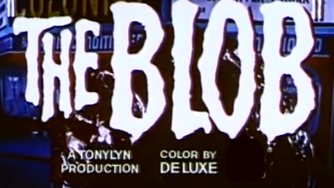 THE BLOB (1958) movie trailer Steve McQueen