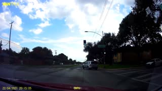 Near miss with car turning right on red