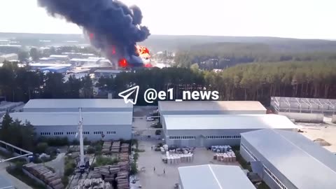 🔥💥 Fuel and lubricants warehouse is on fire in Beryozovsky, Svedlovsk region,