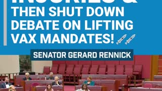 Senator Gerard Rennick Truths.😷💉☠⚰