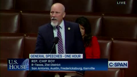 "ONE THING!" Texas Rep. Chip Roy Furiously Tears into the "Do Nothing" GOP House