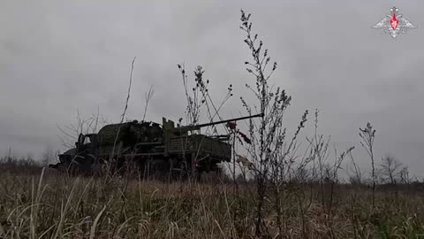 The work of 57-mm S-60 anti-aircraft guns on the base of the Russian Armed Forces Ural.