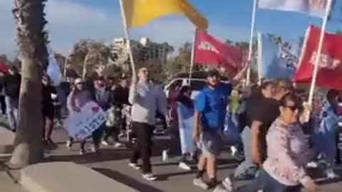 Christians are marching in Santa Monica for Jesus