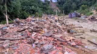 Drone videos show fatal landslide in Brazil's Amazon