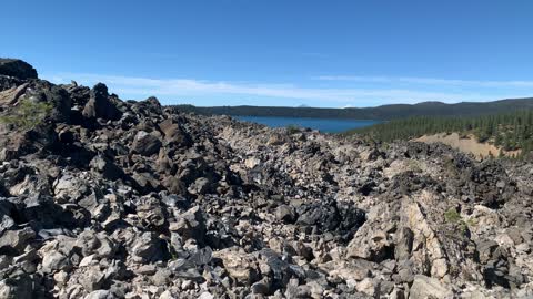 Central Oregon – Paulina Lake “Grand Loop” – Exploring Big Obsidian Flow – 4K