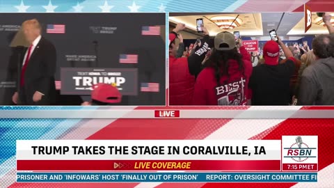 LIVE: Donald Trump Delivering Remarks in Coralville, IA...