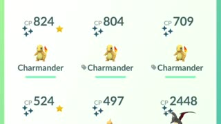 My shiny Pokémon in Pokémon Go