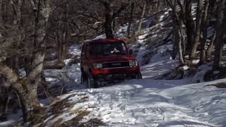 Toyota Drive in Snow