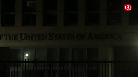 U.S. Embassy in Cuba lights up in Ukraine flag colors during Russian FM visit