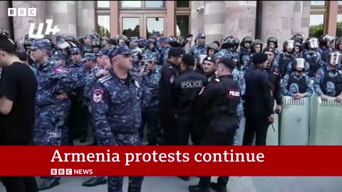 Armenia anti-government protests continue - BBC News