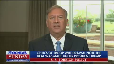 Chris Wallace Shifts Afghanistan Blame to Mike Pompeo