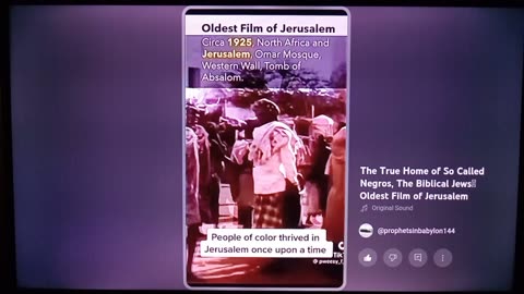 THE TRUE HOME OF SO CALLED NEGROS,THE BIBLICAL JEWS OLDEST FILM OF JERUSALEM-@PROPHETSINBABYLON144