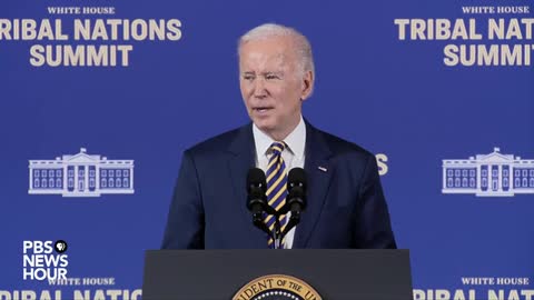 Biden addresses White House Tribal Nations Summit in Washington