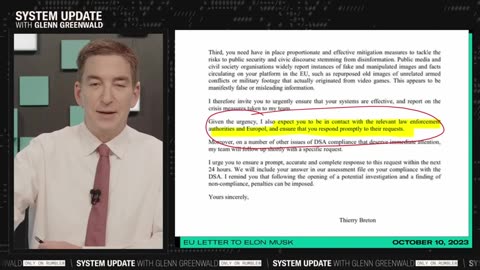 "PURE CENSORSHIP!" EU Sends Musk Warning Letter to Remove "Disinformation" on X | SYSTEM UPDATE