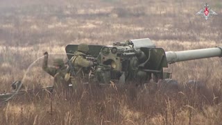 The Russian Army contingent in Belarus on training exercise