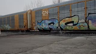 Train graffiti