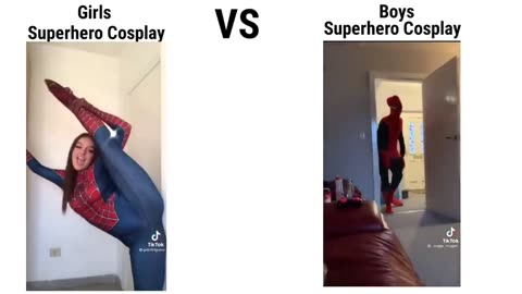 girls cosplay vs boys cosplay