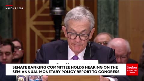 JUST IN- Federal Reserve Chair Jerome Powell Discusses Inflation During Opening Remarks At Hearing