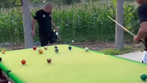 Funny Billiards Game with a lot of trucks🤣