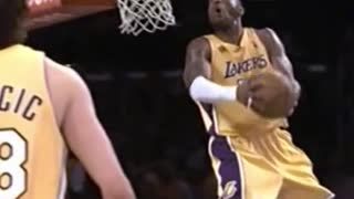 One of Kobe Bryant's (if not the) best dunk(s)of this season. Pure sickness.