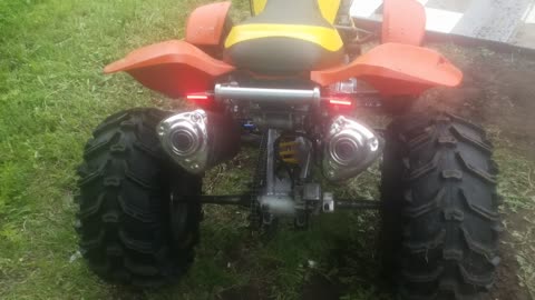 Hayabusa powered ds650 bombardier atv 90 mph in 1st gear