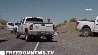 Nevada: Tribal Rangers trucks RAMMED a climate change group blocking road & mass arrested all