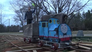 A Train Ride Behind My Backyard Thomas Train As It Wrecks