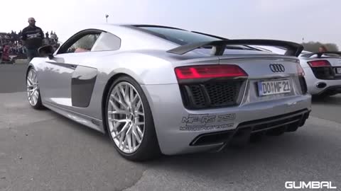 Audi R8 V10 Plus vs Lamborghini Aventador S - SUPER AMAZING