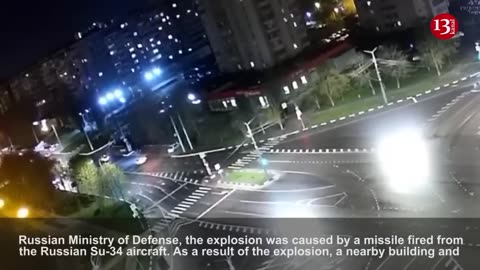 This is how Russian fighter jet strikes its own city- New footage of blast