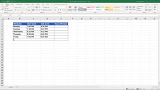 How to Calculate Hours Worked in Excel