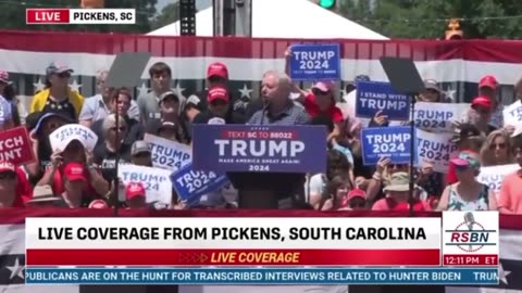 Lindsey Graham Booed at Pickens, South Carolina Trump Rally