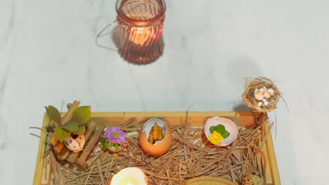 DIY Egg Shell Candle making for Easter