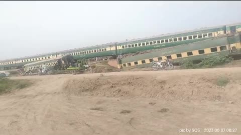 Train Accident at Nawab shah Pakistan Railways