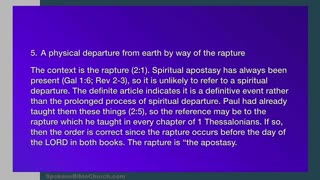 2 Thessalonians 04: "The Apostasy" 2.1-3