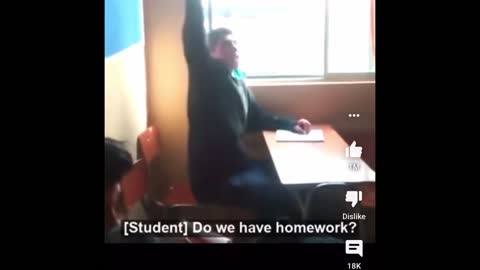 Kid asks for homework… instantly regrets it