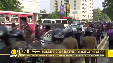 Hundreds of students hit the streets in Colombo, protesters demand release of student leaders