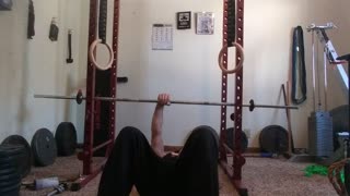 Laying Barbell Single Arm Reverse Wrist Curls