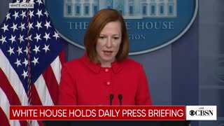 Reporter asks Psaki if "Americans should expect any new restrictions"
