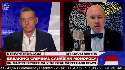Stew Peters Interviewing Dr. David Martin - Criminal Canadian Monopoly Exposing Trudeau